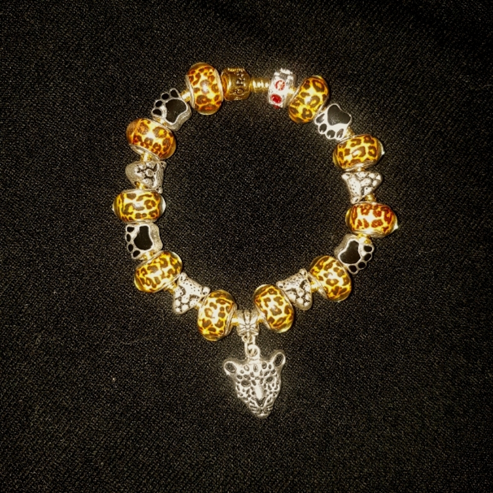 Leopard European Style Charm Bracelet